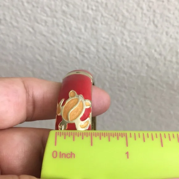 🖤NEW enamel turtle hinged bangle - Picture 11 of 15